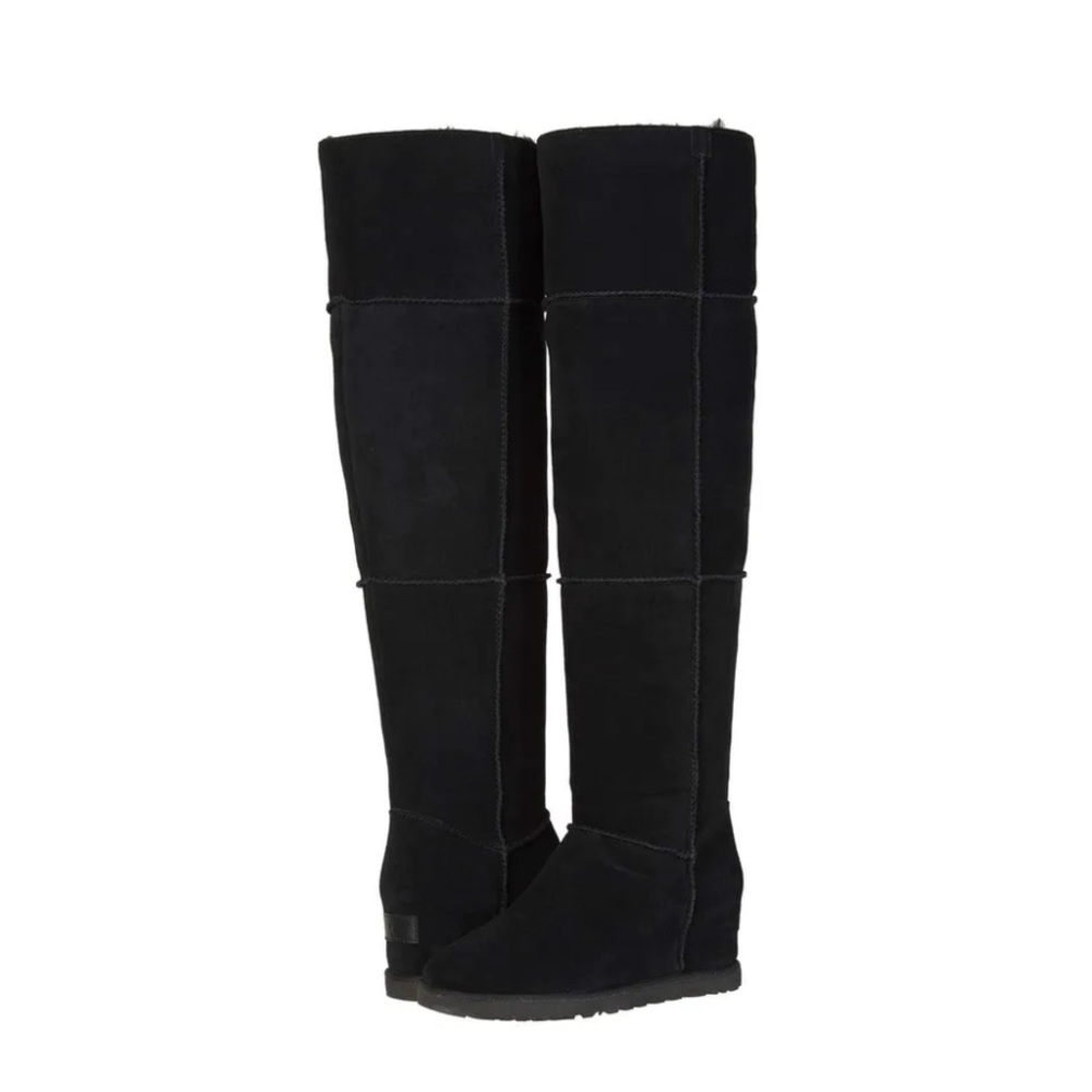 UGG Classic Femme Over the Knee Wedge Boot - Black 6